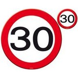 Folat Plateau avec Coaster 30 ans | 4 pièces