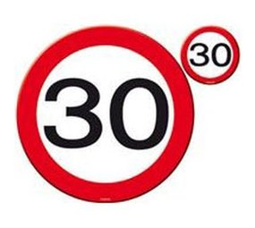 Folat Placemat met onderzetter 30 jaar | 4 stuks