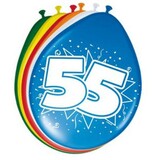 Folat Ballon 55 Jahre 30cm | 8 Stücke Folat Ballon 55 Jahre 30cm | 8 Stücke