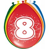 Ballons 8 ans | 8 pièces