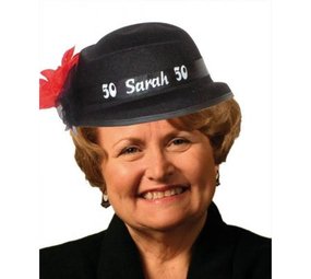 Hat Sarah 50 with flower Hat Sarah 50 with flower