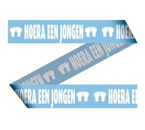 Folat Afzetlint Geboorte jongen | 15 meter Folat Afzetlint Geboorte jongen | 15 meter