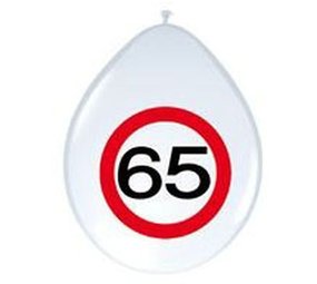 Ballon 65 Jahre Verkehrszeichen 8 Teile