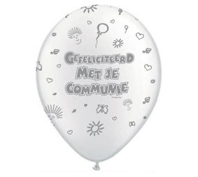 Balloon Communion White-Parelwur 8 pieces Balloon Communion White-Parelwur 8 pieces
