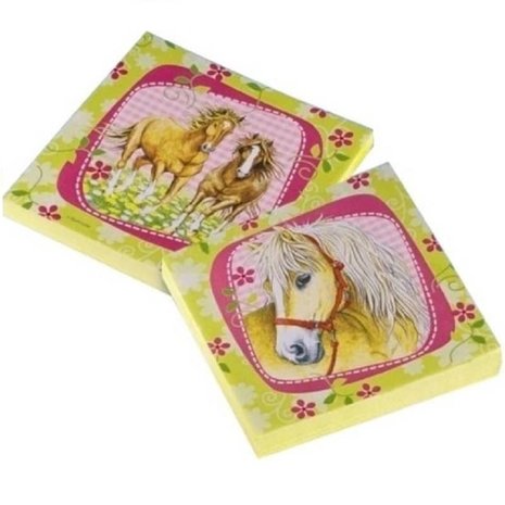 Serviettes de plaisanterie de beaux chevaux 33x33cm | 20 morceaux