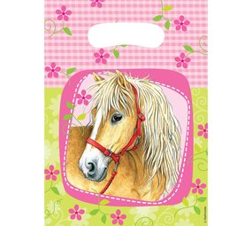 Amscan Uitdeelzakjes Lovely Paarden | 6 stuks Amscan Uitdeelzakjes Lovely Paarden | 6 stuks