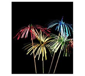 Prikkers Folie waaier  6 stuks Prikkers Folie waaier  6 stuks