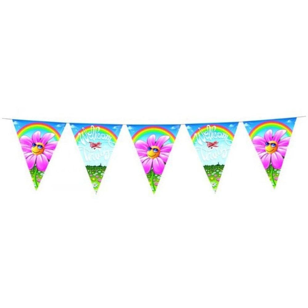 Flag -Linie Willkommen zu Hause Bloem Flag -Linie Willkommen zu Hause Bloem