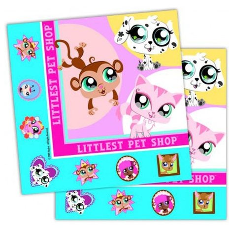 NAPKIN LITTLEST PET ALIMENTAIRE 16 PIÈCES NAPKIN LITTLEST PET ALIMENTAIRE 16 PIÈCES