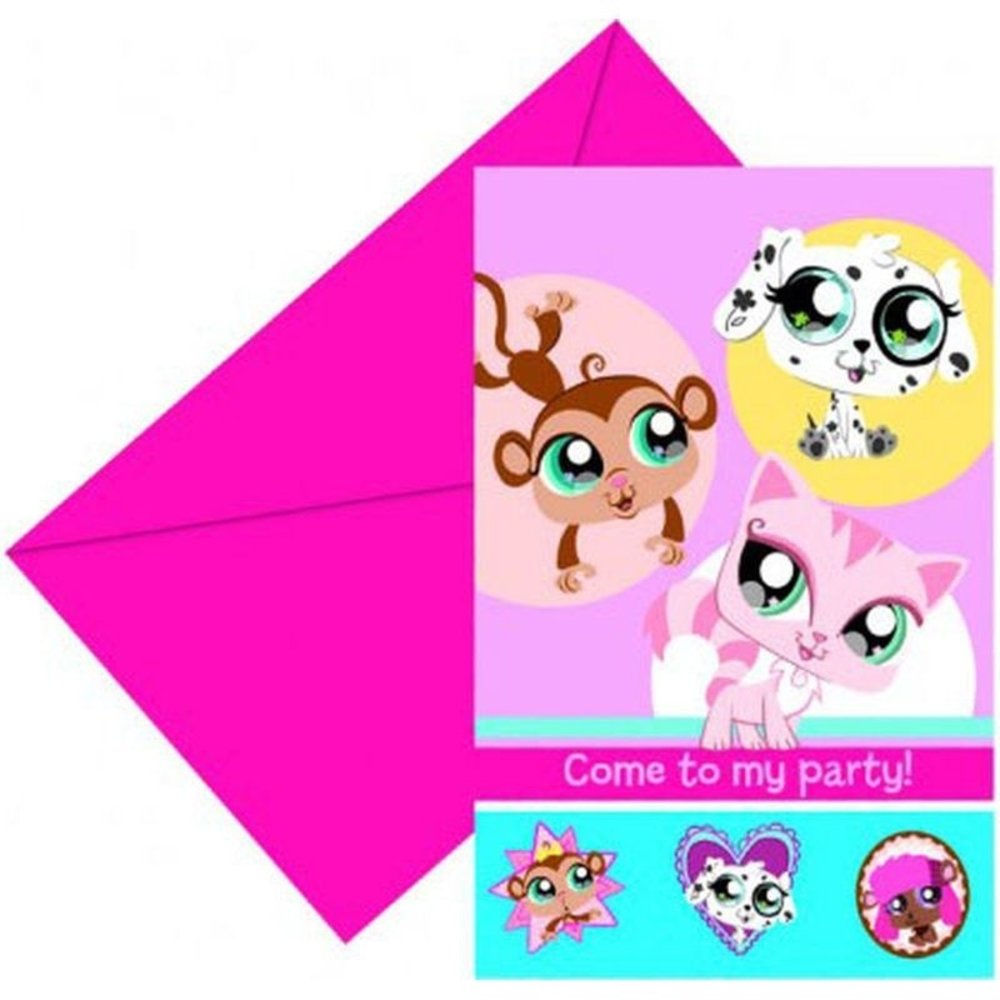 Einladung Littlest Pet Shop 6 Stücke Einladung Littlest Pet Shop 6 Stücke