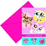 Invitation Littlest Pet Shop 6 pieces