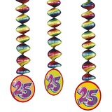 Decoration spiral 25 years 3 pieces Decoration spiral 25 years 3 pieces