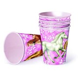 Bekers Pink Pony Paarden 250ml | 8 stuks