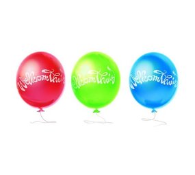 Ballon Welkom Thuis bloem 10 stuks