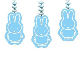 Decoration spiral Miffy birth boy 3 pieces Decoration spiral Miffy birth boy 3 pieces