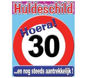 Verkeers Deurbord 30 jaar GROOT ca. 50cm