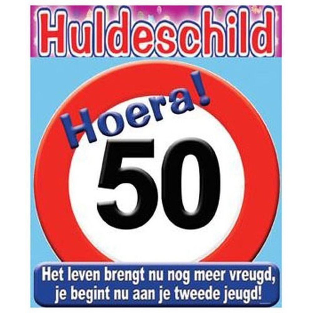 Verkeers Deurbord 50 jaar GROOT ca. 50cm Verkeers Deurbord 50 jaar GROOT ca. 50cm