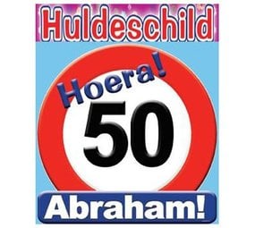 Verkehrstürbrett 50 Abraham große ca. 50 cm