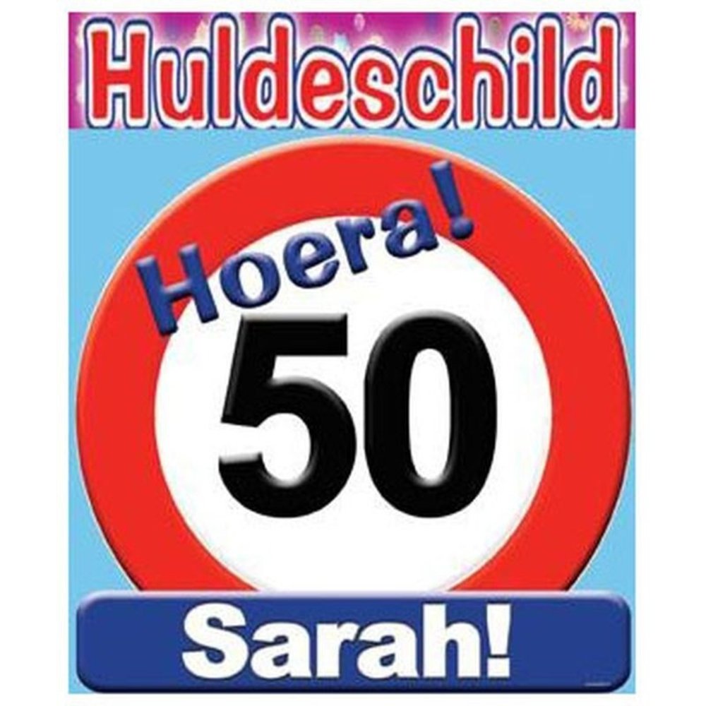 Verkeers Deurbord 50 Sarah GROOT ca. 50cm Verkeers Deurbord 50 Sarah GROOT ca. 50cm