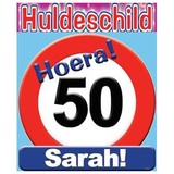 Verkeers Deurbord 50 Sarah GROOT ca. 50cm Verkeers Deurbord 50 Sarah GROOT ca. 50cm