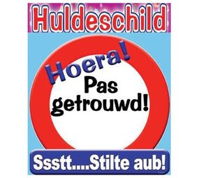 Verkehrstürbrett neu verheiratet groß ca. 50 cm