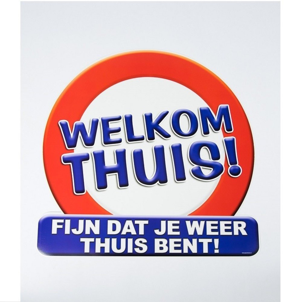 Traffic doorboard Welcome at home large approx. 50 cm Traffic doorboard Welcome at home large approx. 50 cm