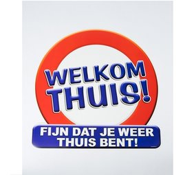 Traffic doorboard Welcome at home large approx. 50 cm