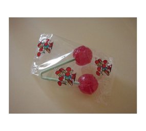 Candy crest double cherry earring