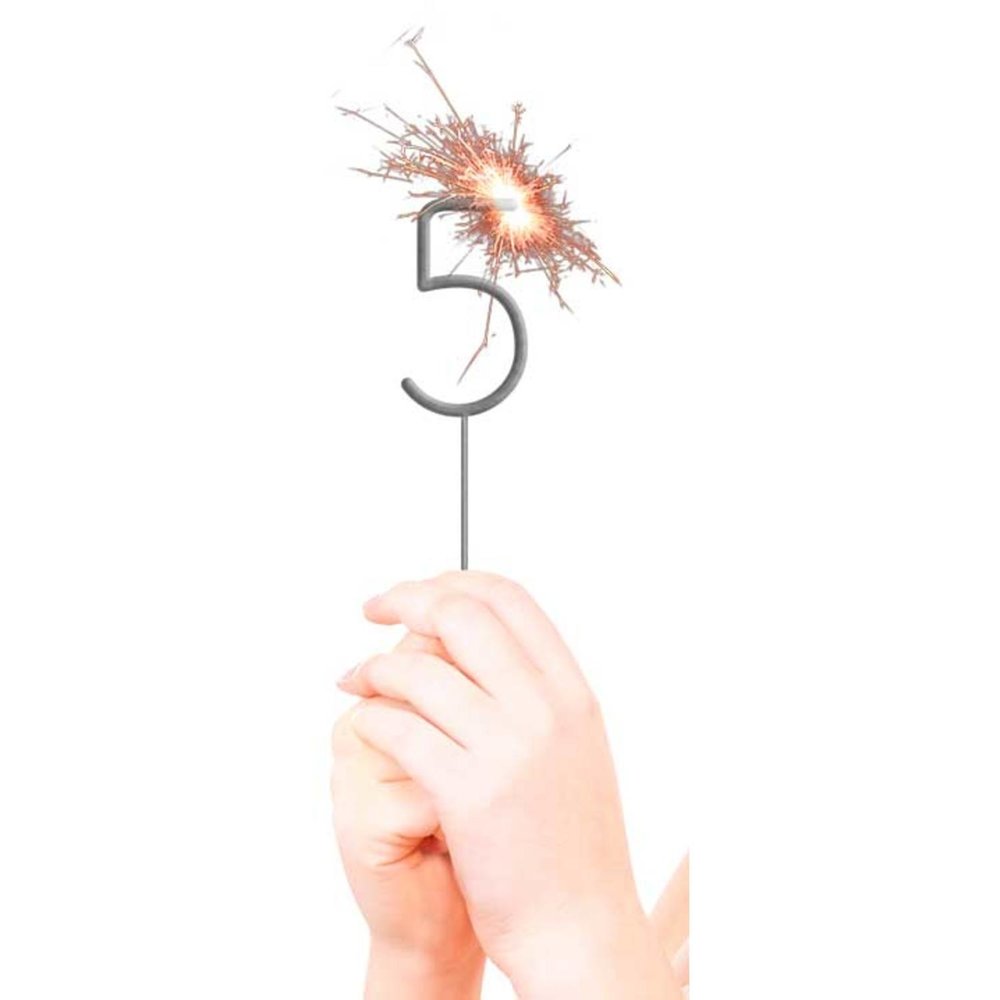 Folat Feeststerretje cijfer 5 Folat Feeststerretje cijfer 5