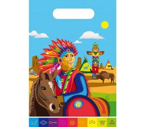 Partybeutel Indianer 8 Stück