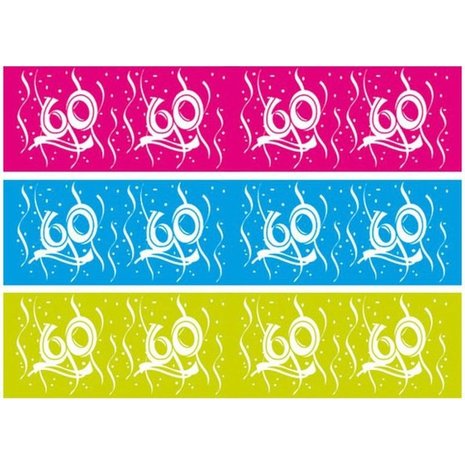 Folat Afzetlint 60 jaar limegroen Folat Afzetlint 60 jaar limegroen