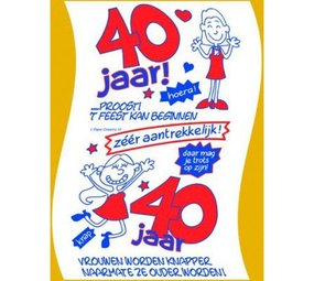 Rol toiletpapier 40 jaar vrouw