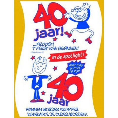 Paper Dreams Toilettenpapier 40 Jahre Männer rollen