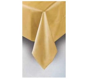 Tablecloth gold plastic | 137x274cm Tablecloth gold plastic | 137x274cm