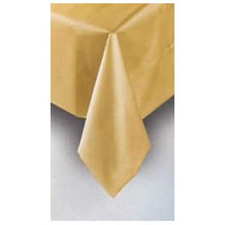Tafelkleed goud plastic | 137X274cm Tafelkleed goud plastic | 137X274cm