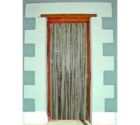 Godan Feuille de rideau de porte argenté | 100x200cm Godan Feuille de rideau de porte argenté | 100x200cm