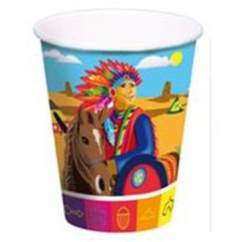 Beker Indianen | 8 stuks Beker Indianen | 8 stuks