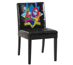 Folat Stoeldecoratie 40 jaar Swirl Folat Stoeldecoratie 40 jaar Swirl