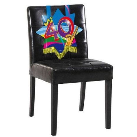 Folat Stoeldecoratie 40 jaar Swirl