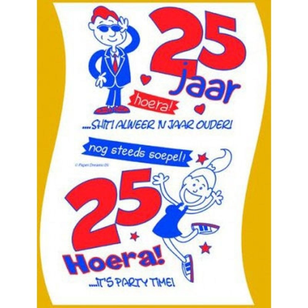 Rol toiletpapier 25 jaar