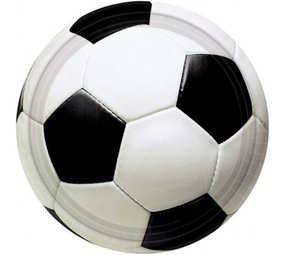 Unique Party Football 3D Plates 18cm | 8 pieces Unique Party Football 3D Plates 18cm | 8 pieces
