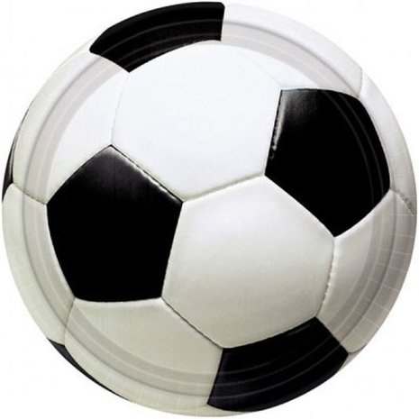 Unique Party Football 3D Plates 18cm | 8 pieces Unique Party Football 3D Plates 18cm | 8 pieces