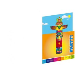 Invitation Indians Totempaal 8 pieces Invitation Indians Totempaal 8 pieces