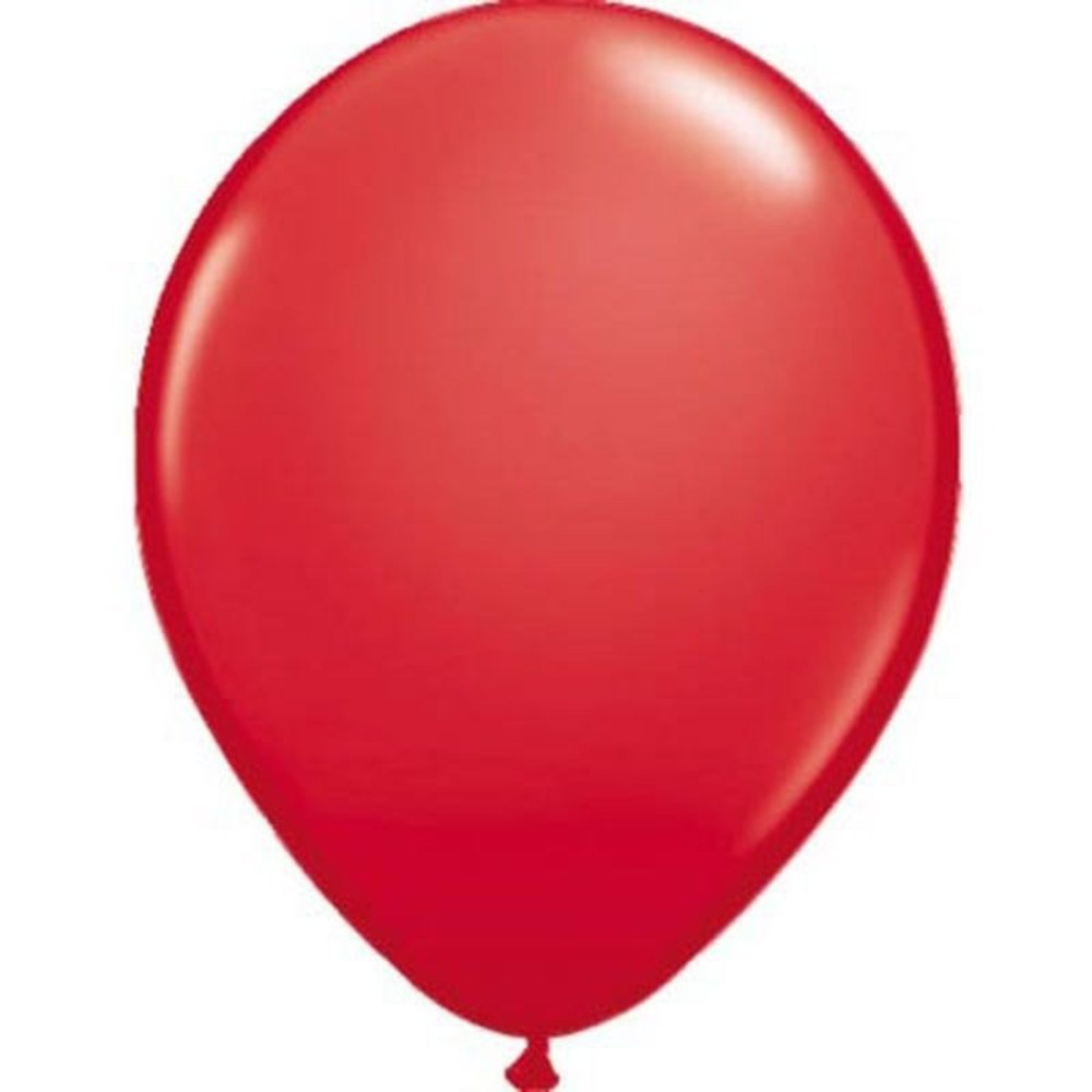 Ballons rouges métalliques 30cm | 100 pieces