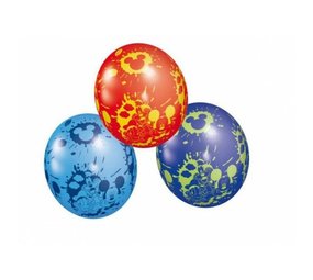 Ballon Mickey Mouse rood-blauw 5 stuks