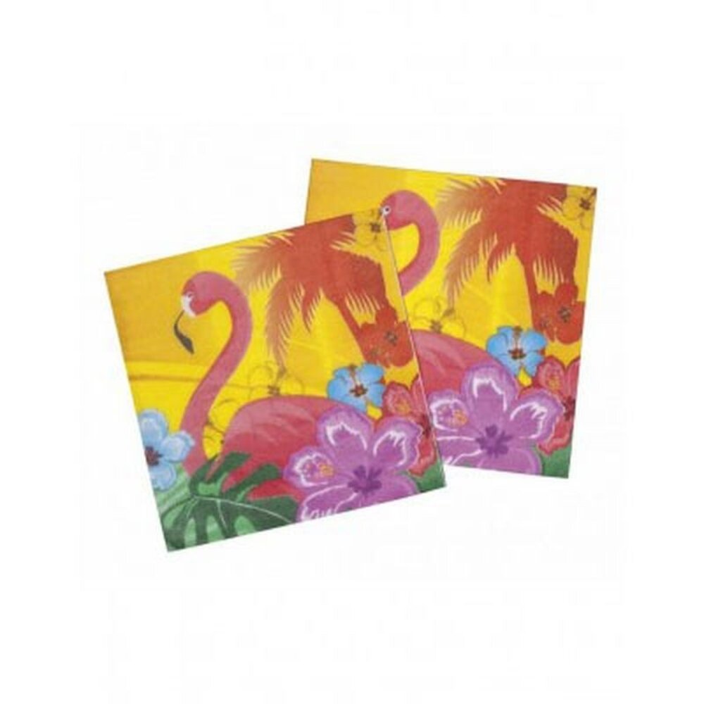 Napkin Hawaii Pink Flamingo 12 pieces Napkin Hawaii Pink Flamingo 12 pieces