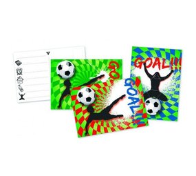 Haza - Witbaard Football Invitations Goal! | 6 pieces Haza - Witbaard Football Invitations Goal! | 6 pieces