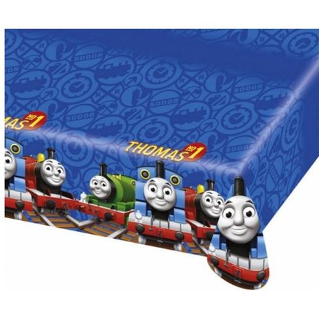 Tablecloth Thomas the train blue