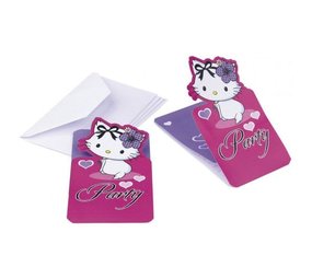 Einladung Charmmy Kitty Hearts 6 Stücke Einladung Charmmy Kitty Hearts 6 Stücke