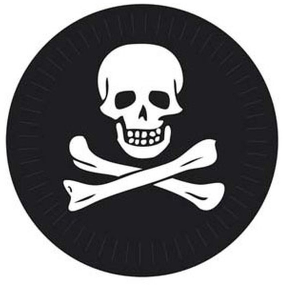 Boland Platte Todeskopf 23cm | 6 Stück Boland Platte Todeskopf 23cm | 6 Stück